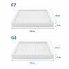 Abmessungen der F7- und G4-Filter für Nibe ERS S40-350, Nibe ERS S40-400 und Genvex ECO 360R, 250 × 185 × 30 mm, 071035