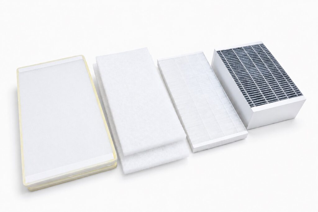 Ventilation unit filters