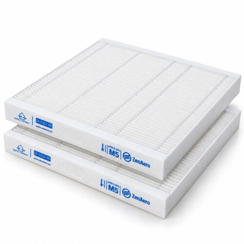 Set di filtri compatibili Vortice HRI 200 FLAT / HRI 200 PHANTOM M5 + M5, 227 × 212 × 24 mm